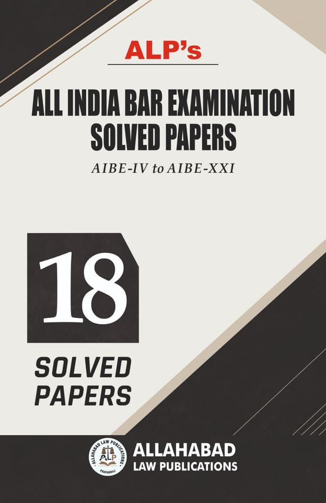 All India Bar Examination Solved Papers тАУ English Edition